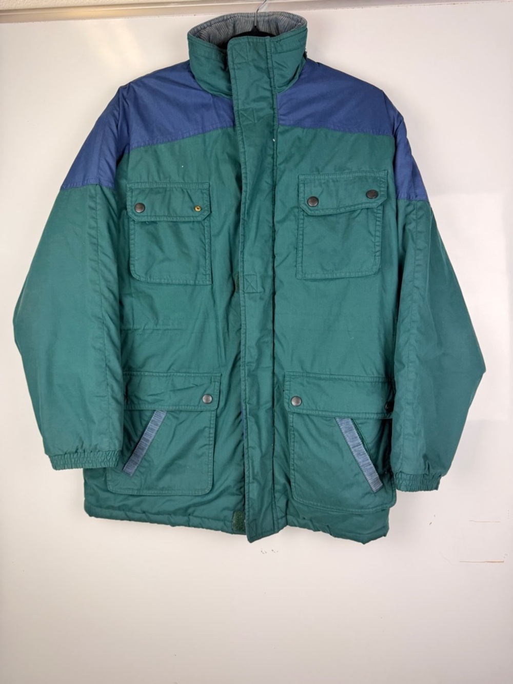 Men's Aspen Sport Sz L Green and Blue Insulated Puffer Jacket